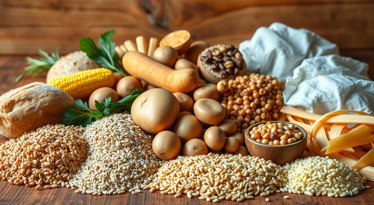 alimentos com alto teor de carboidratos