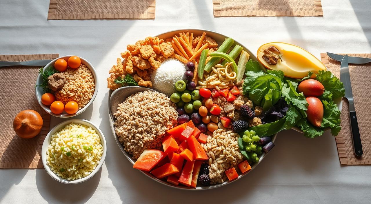 alimentação balanceada com carboidratos