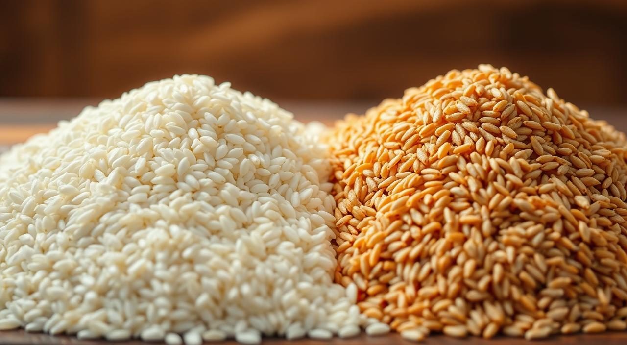arroz branco vs arroz integral