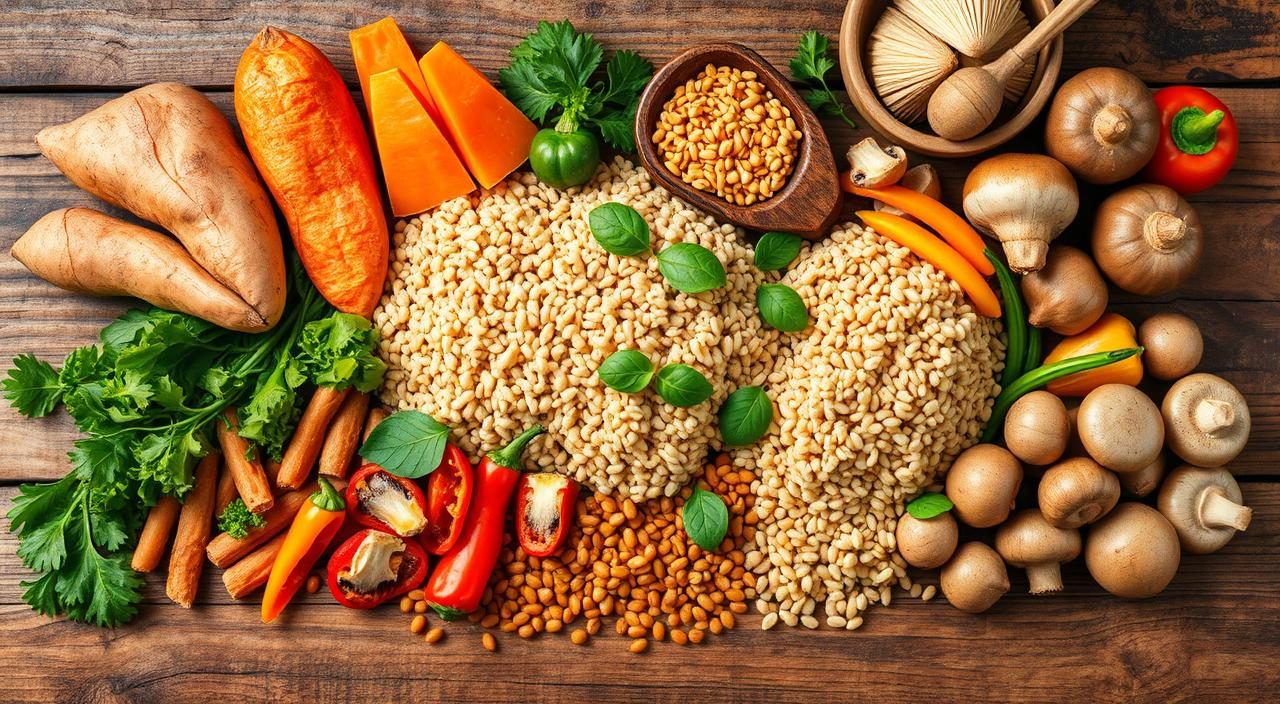 opções de carboidratos para vegetarianos