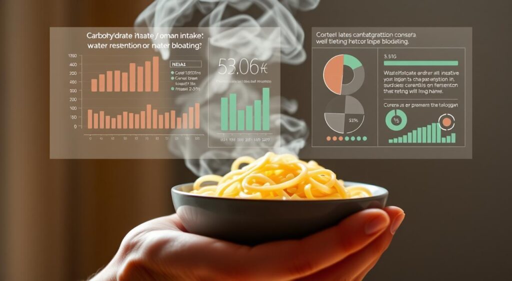 relação entre carboidratos e inchaço